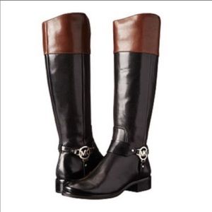 Michael Kors Fulton Harness Boots with box